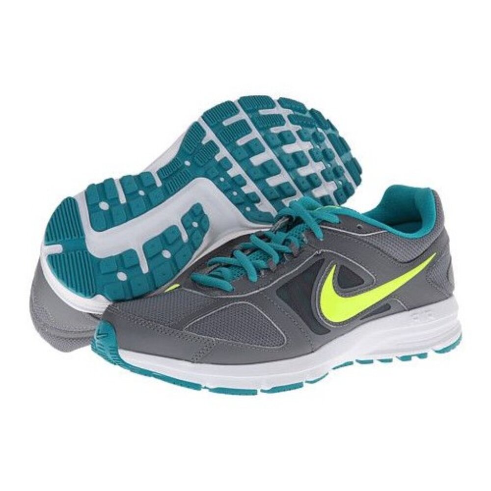 NIKE Women's Air Relentless 3 Shoes Size 6 In Cool Grey Turbo Green White Volt
